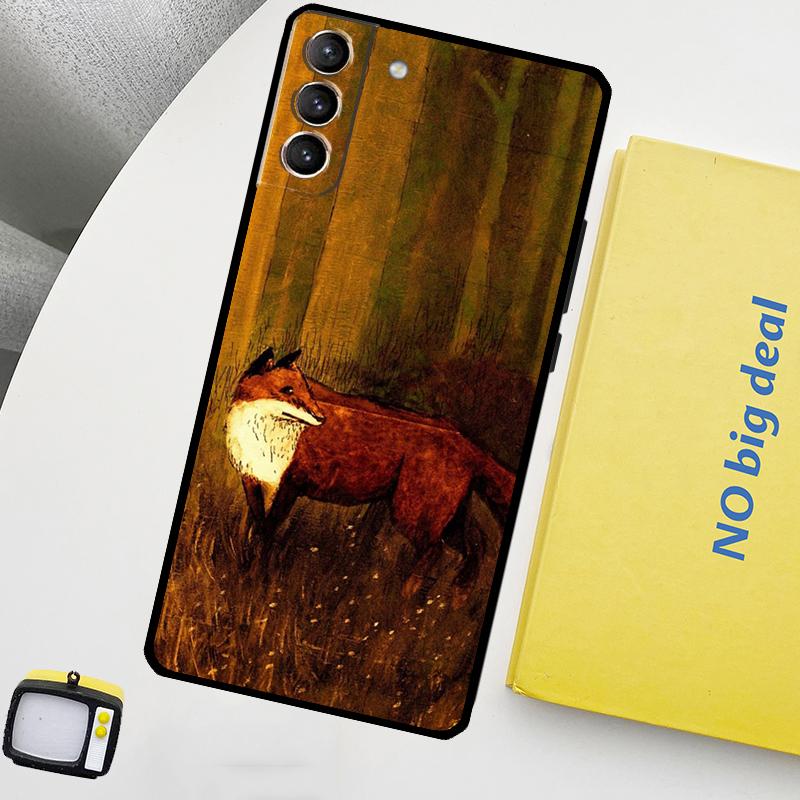 Winter Fox Foxes Phone Case For Samsung Galaxy S25 Ultra S20 S21 S22 S23 Plus S9 S10 S25 FE S24 Ultra Cover