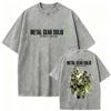 Hot Game Metal Gear Solid 3 Snake Eater Vintage Washed T Shirt Unisexs Loose Player Fans Fashion Short Sleeve Tshirts Streetwear