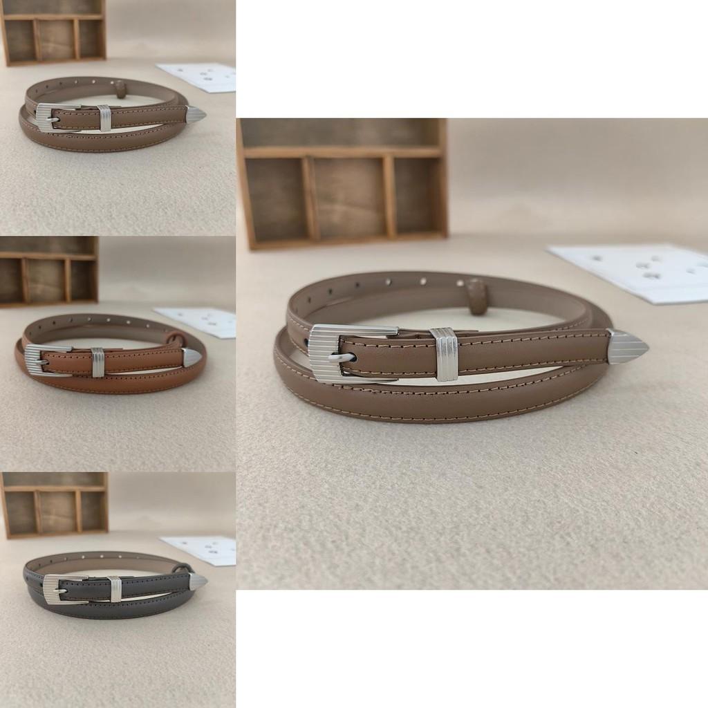 Minimalist Leather Belt For Women With Alloy Pin Buckle Suitable For Casual And Work Outfits