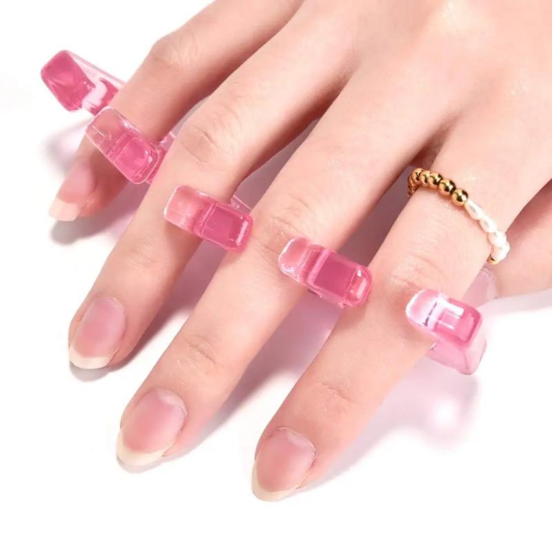 2pcs Toe Valgus Special Fixer Toe Overlap Corrector Toe Separator Foot Bone Four-hole Toe Divider Pedicure Tools Professional