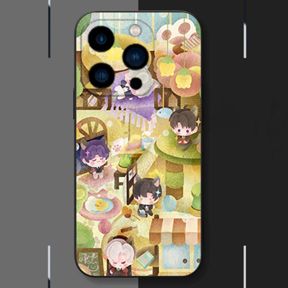 L-Love and Deepspace Otome games Phone Case For iPhone 16 12 13 14 15 Pro Max Plus Soft Silicone Black Cover