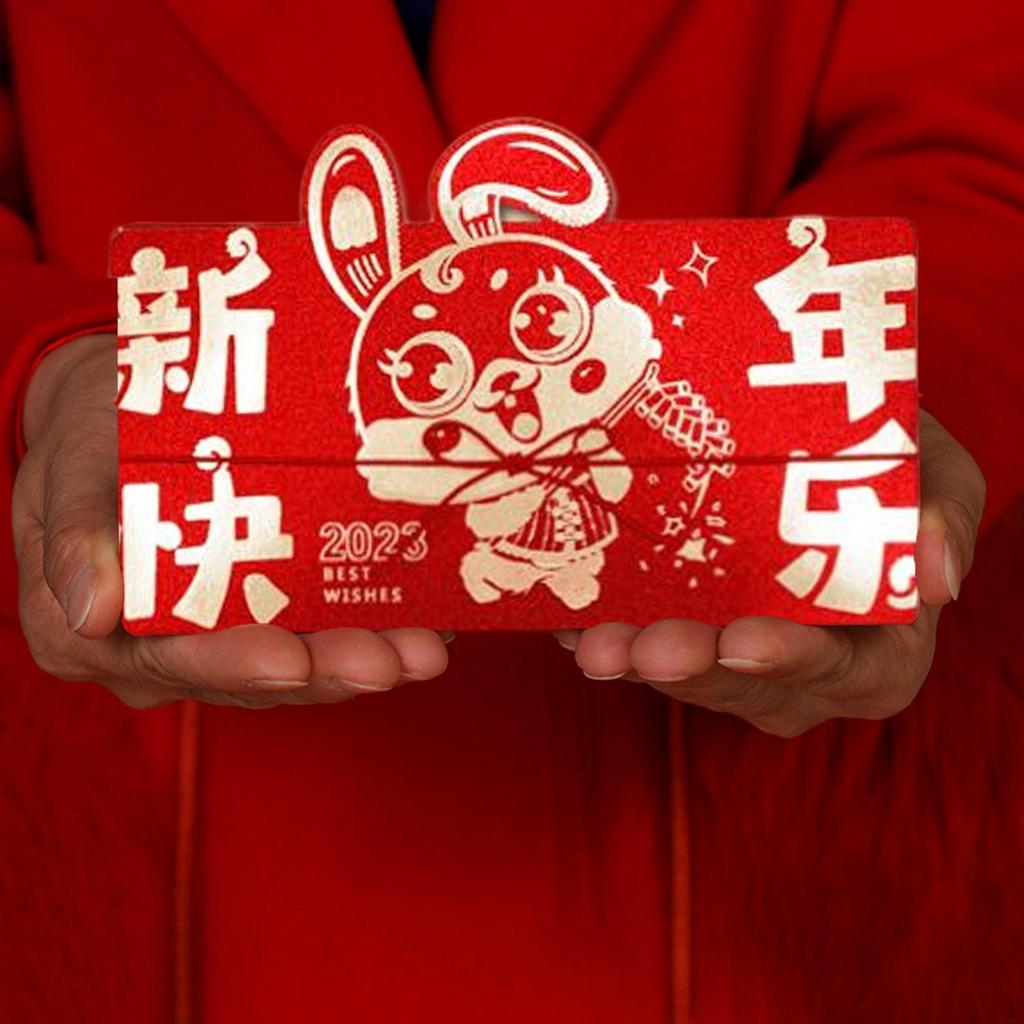 Roter Umschlag Cartoon Geldtasche Jahr Chinesisch für Geschäftsanlässe
