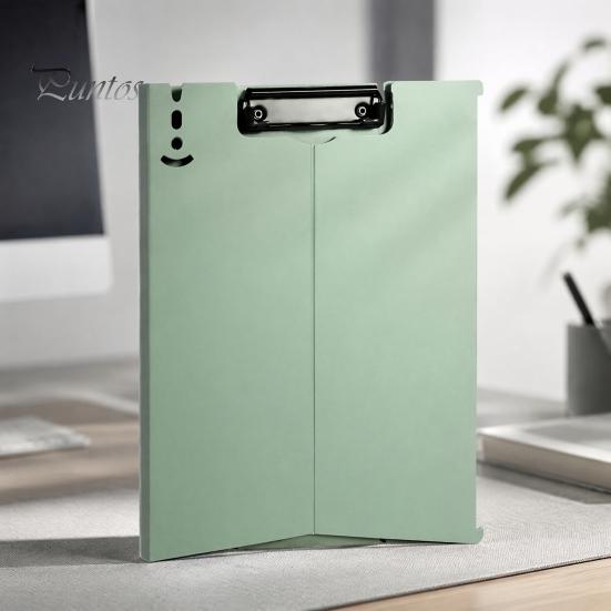 Hard Plastic Writing Pad for Students Folder Clipboard with Metal Clip, Multipurpose A4 File Vertical Stand Notes Folder, Lightweight Memo Document