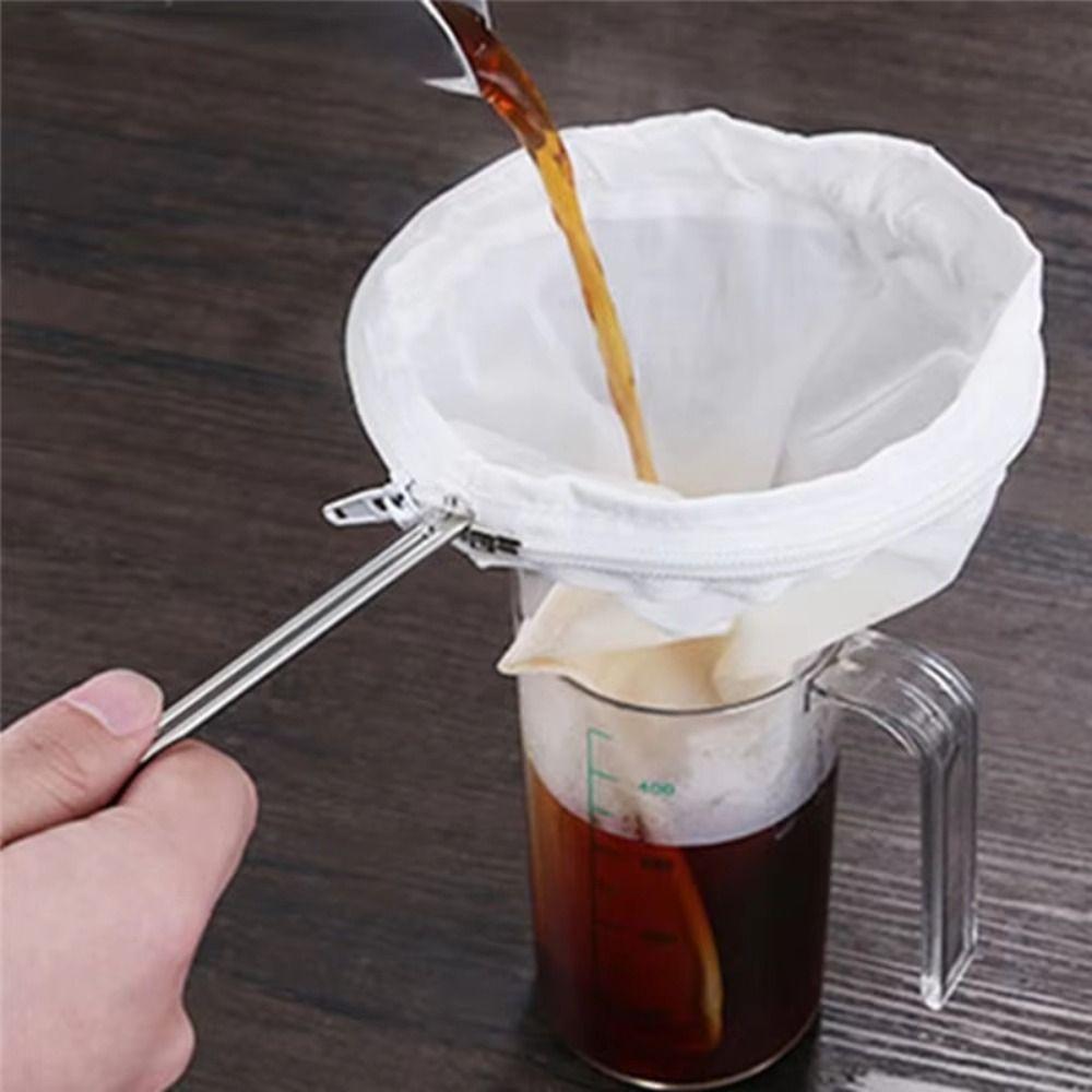 Ultra Fine Mesh Mesh Filter Bags Reusable Tea Strainer Pouch Tea Filter Dripper Filter NutMilk
