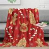 1pc Christmas Multi-Element Pattern Printed Blanket, Comfortable Soft Flannel Throw for Napping - Holiday Gift and Birthday Pres