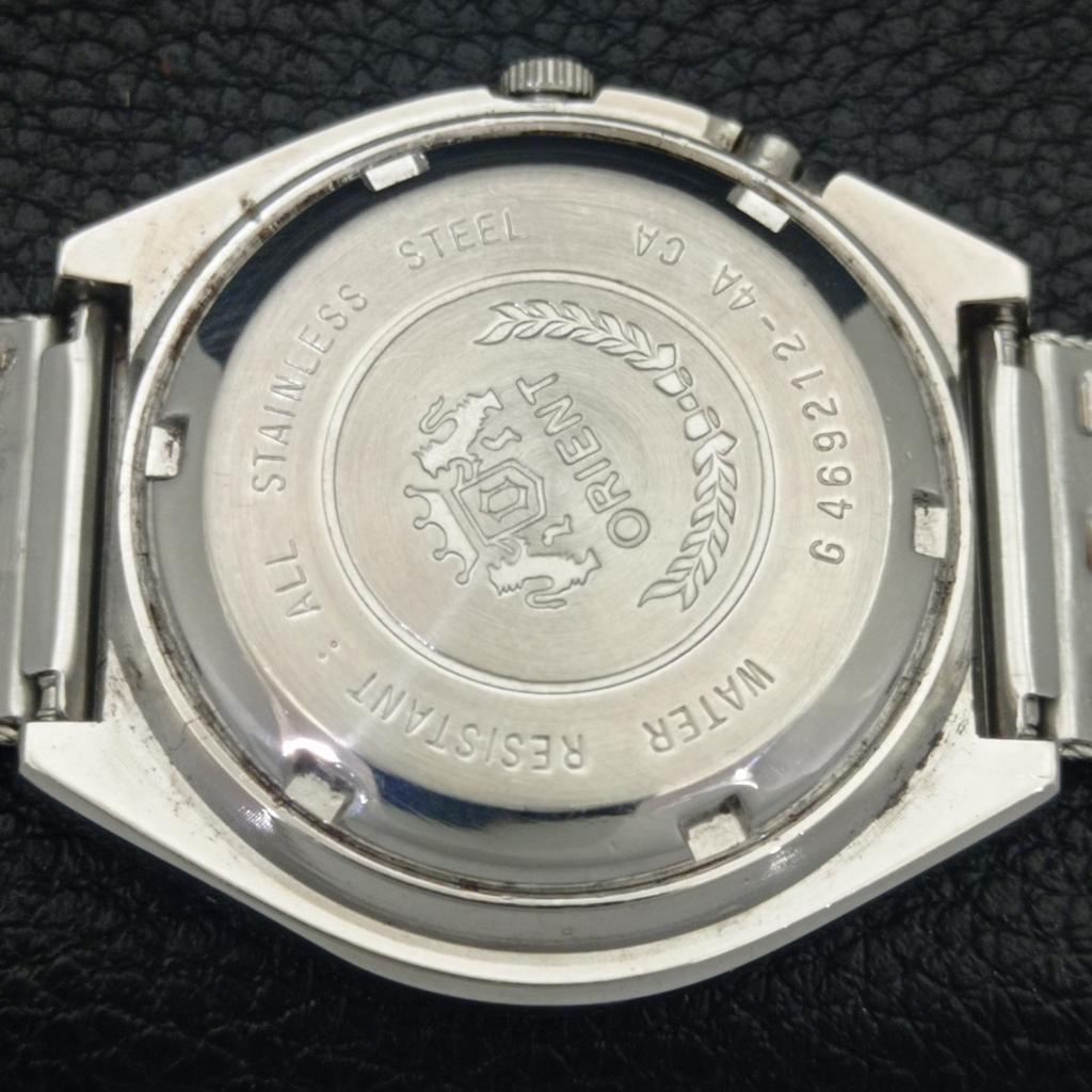 JAPAN VINTAGE ORIENT CRYSTAL AUTOMATIC 46941 MENS ORIGINAL DIAL WATCH a703448-1