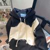 Contrasting Color Men's Long-sleeved Splicing Sweater Trendy Men's Autumn Loose Hong Kong Style Hooded Top Jacket