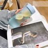 Plastic Water Bottle 600ml Leakproof Matte Reusable Sports Water Bottle with Carry Strap for Fitness Gym School Travel