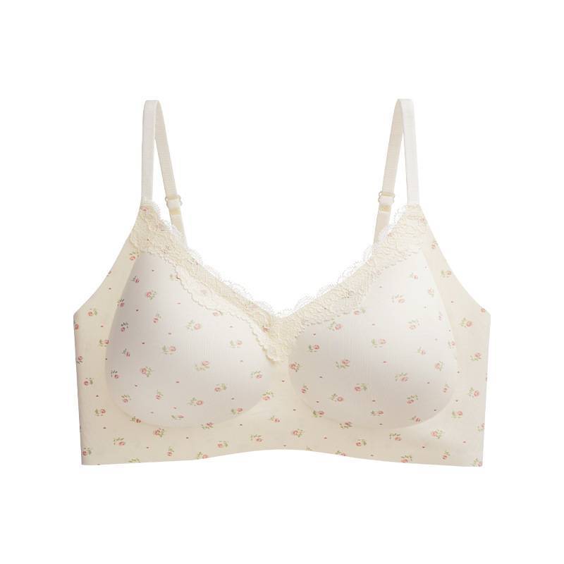 French Lace Girl Bra With Pushup And Seamless Design For Youths