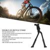 Cent Mount Double Leg Bike Kickstand with 7 Holes Height Adjustable Aluminum Alloy Double Leg Bicycle Stand