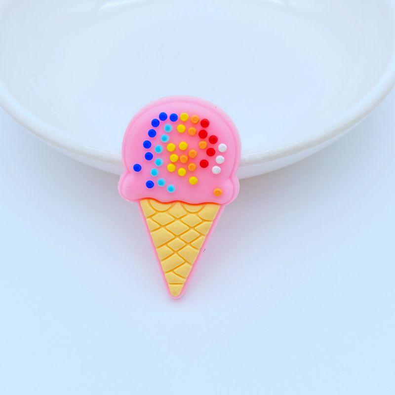 10/20 Stück Niedliche Eiscreme-Serie PVC Flexibler Kleber Flache Rückseite DIY Scrapbooking Verzierung Handy Basteldekoration Schreibwaren