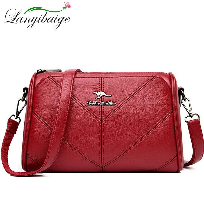 Satın alın Women Messenger Crossbody Bags For Women Soft Leather Bags