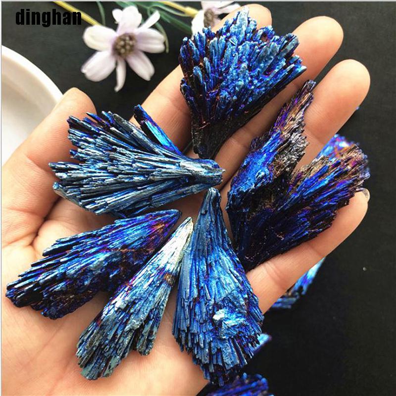 Rainbow Titanium Aura Quartz Crystal Cluster, For Ceramic, Grade: Snow White at ₹ 2500/kg in Khambhat