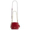 Coach Faye 18 Gold Logo Drawstring Bucket Bag Wrinkled Leather Mini Shoulder Bag Red Women bags CDB68-IMPX1