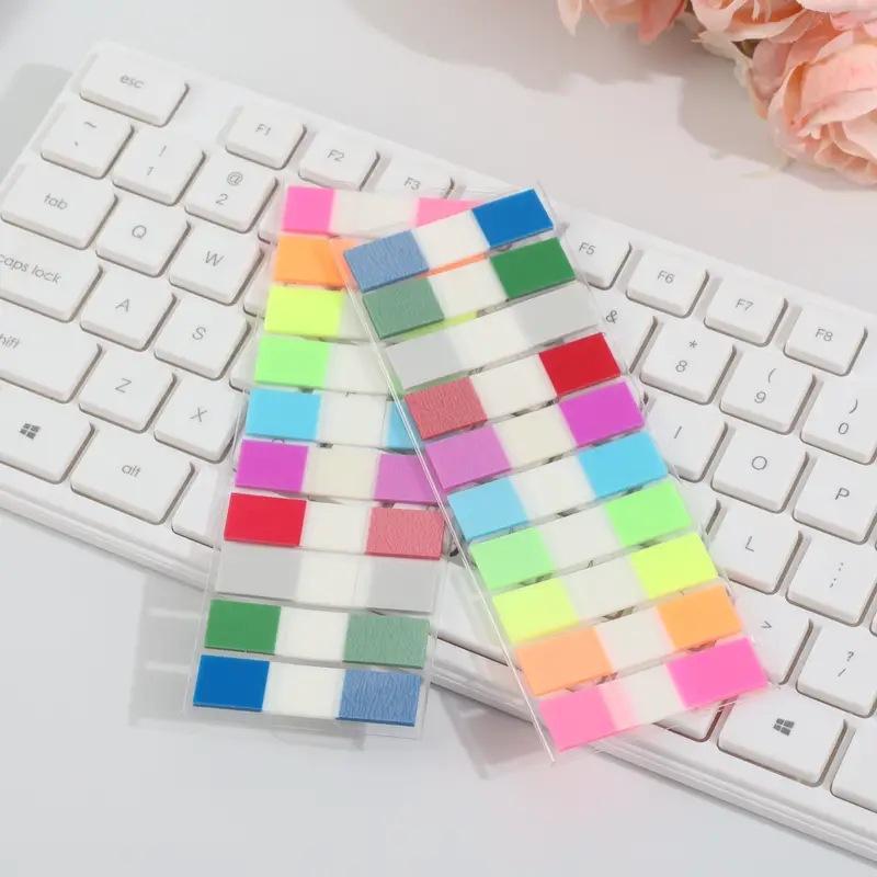 Morandi Color Transparent Index Sticker Extraction PET Fluorescent Label Indicator Sticker Stickable Convenience Sticker