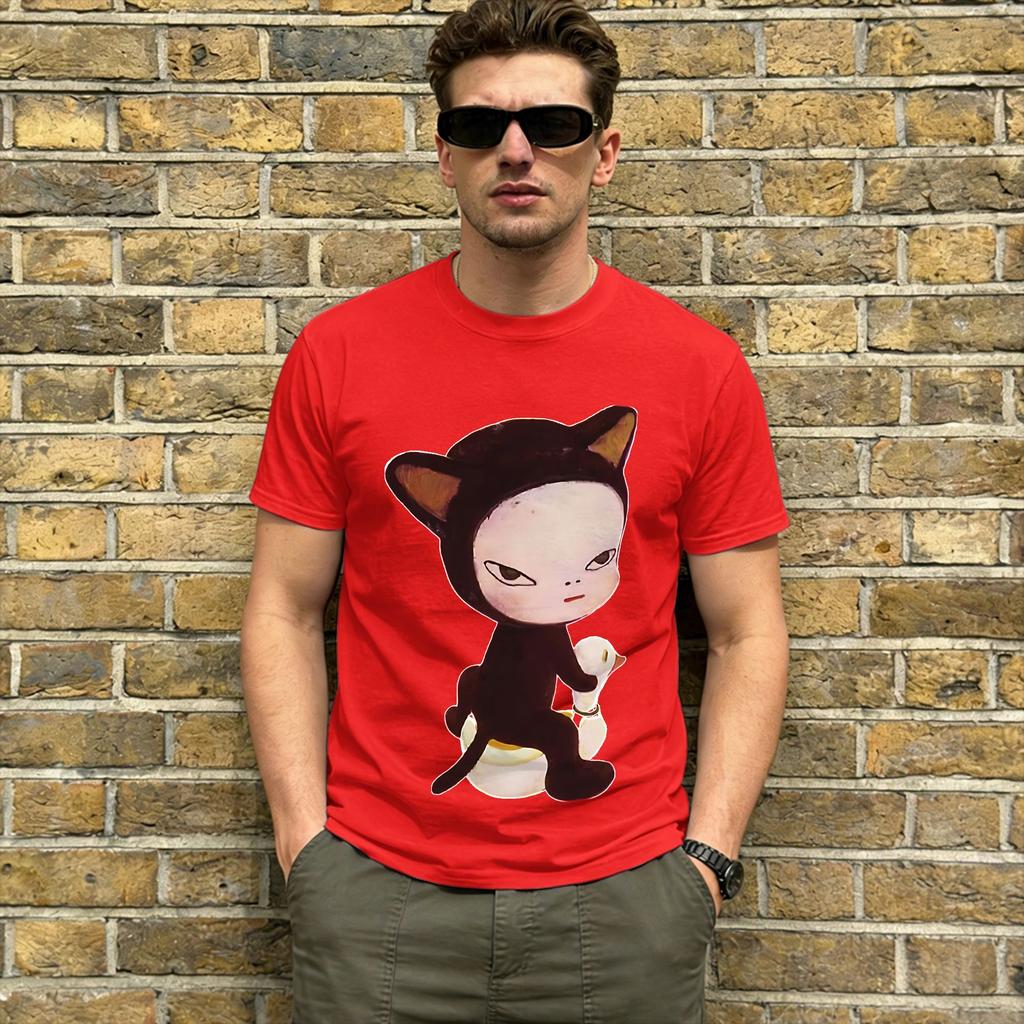 Oversized Tshirt Summer Yoshitomos Nara Leisure Tshirts 100 Cotton Tee Shirt For Couple Aesthetic Plus Size 6xl Short Sleeve