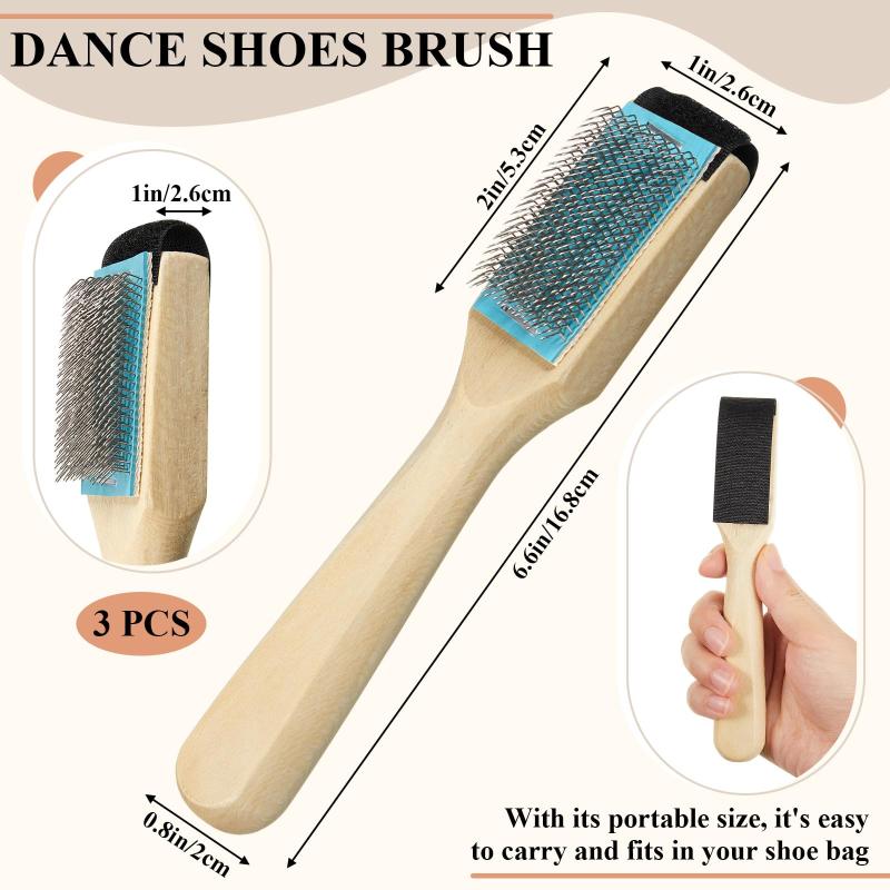 

Wooden Handle Suede Shoe Brush with Cover–Stainless Steel Bristles for Cleaning Dance&SoleShoes,Durable&Protective Case Included