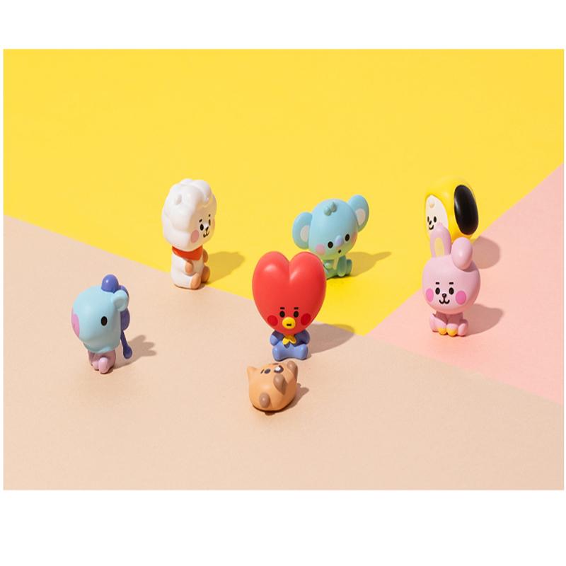 6er-Set BTS BT21 Offizielle Baby-Monitor-Figur Authentische Ware 6er-Set