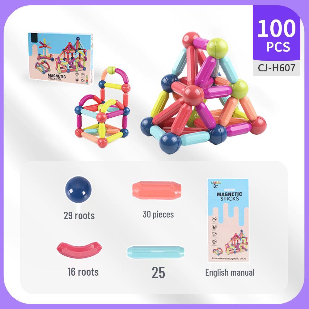 Dynamic Magnetic Building Blocks - Educational & Interlocking Play Set