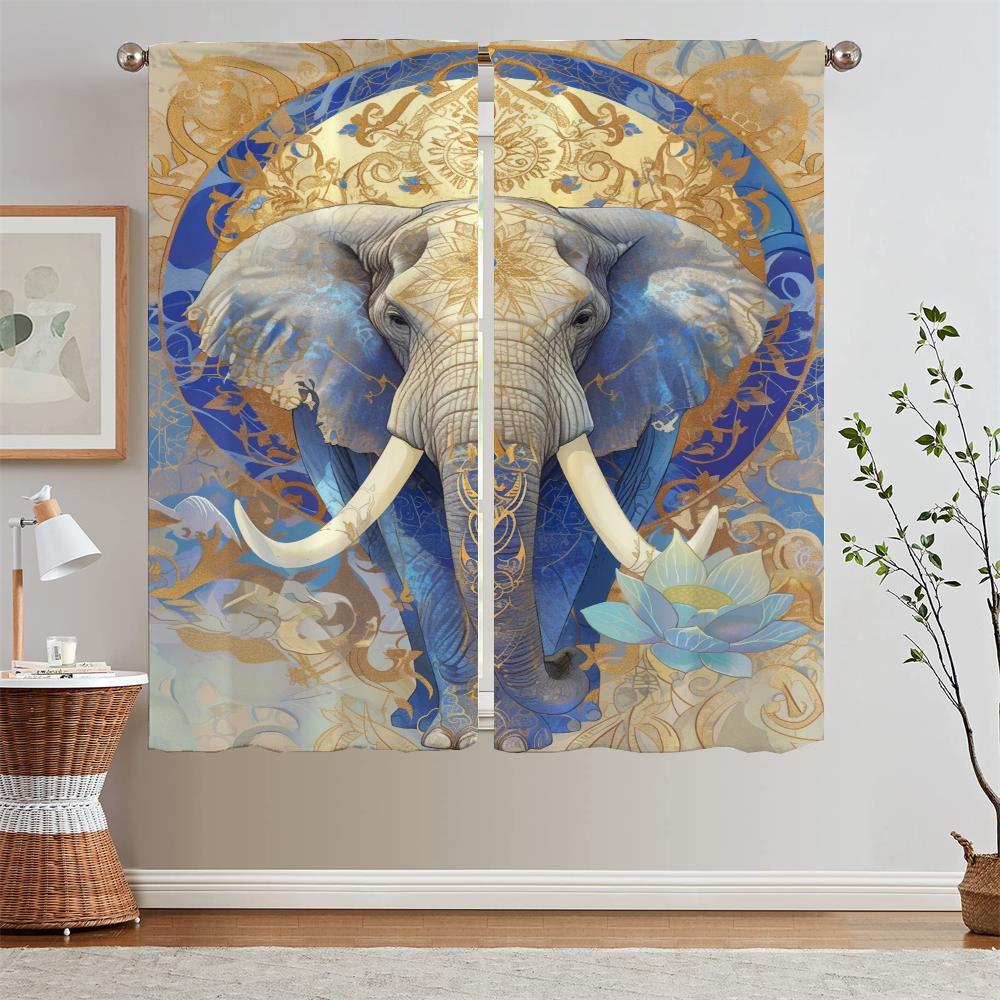 Like a Lotus Pond Heart Indi Bodhi Curtains Child Room Ready Curtains Cheap Things With Free Shipping for Home Blind Curtain