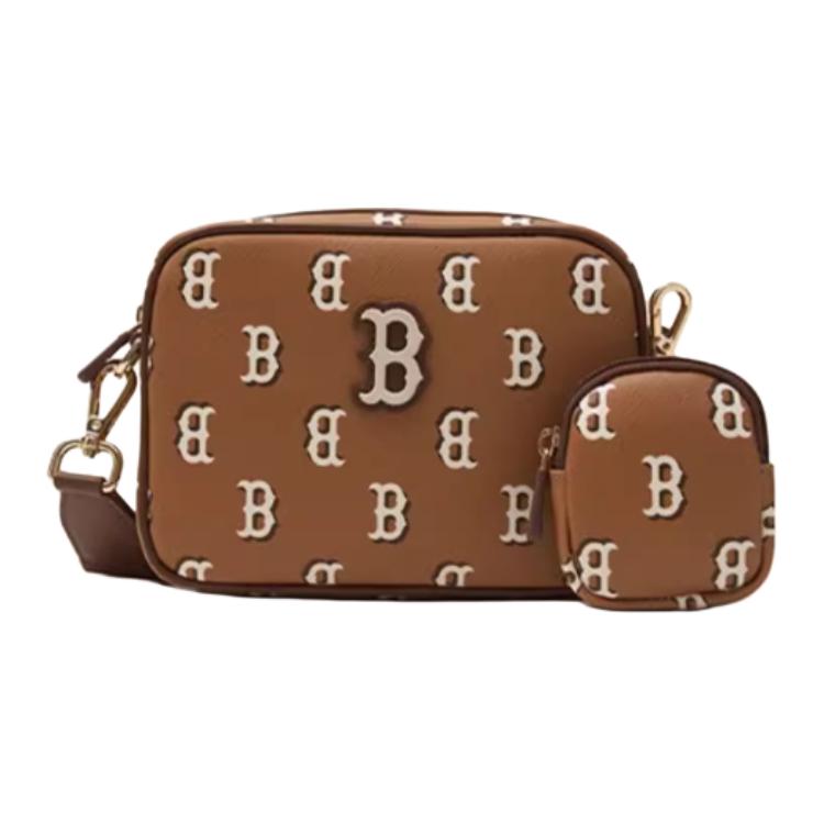 

MLB Fashion Versatile Trendy Faux Leather Crossbody Bag Unisex Bags Multicolor 7ACRM084N-084 Black