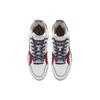 New LiNing 001 Slip Resistant Cushioning Wear Resistant Low Top Skateboard Shoes Men's White Gray Red AZGS091-3
