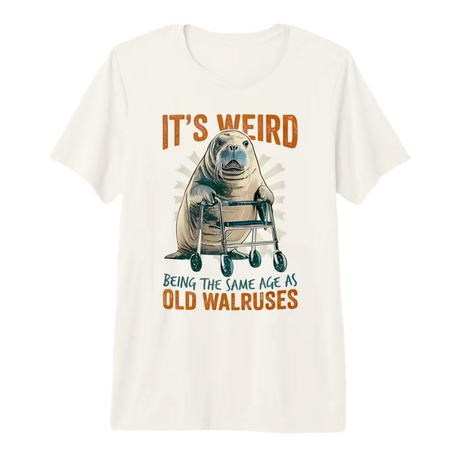 

Summer 2026 This Fun aging Themed Graphic Tshirt High Quality Stylish Casual Breathable Mens Crew Neck Print Tshirt S
