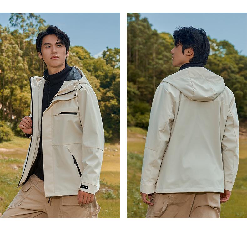New Unisex Outdoor 3-in-1 Windproof Waterproof Mountaineering Jacket Set: Men's Warm Breathable Shell