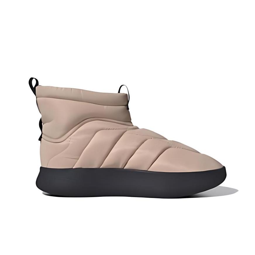 Adidas Adipuff Trendige Mode Rutschfest Abriebfest High-Top Freizeitschuhe Unisex Freizeitschuhe Braun JR0070
