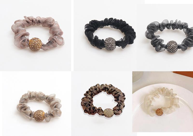 

6Pcs Mesh Headband with High Elasticity Leopard Print Headband Women Temperament Headband Accessories, Tie Hair Accessories