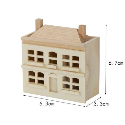1:12 Puppenhaus Miniatur Niedliche Villa Kleines Haus Modell Dekor Spielzeug Spielhaus Spielzeug