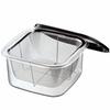 Tsubame-Sanjo High-Heat Resistant Storage Container, 15cm, Colander with Lid, TPX Resin, Made In Japan