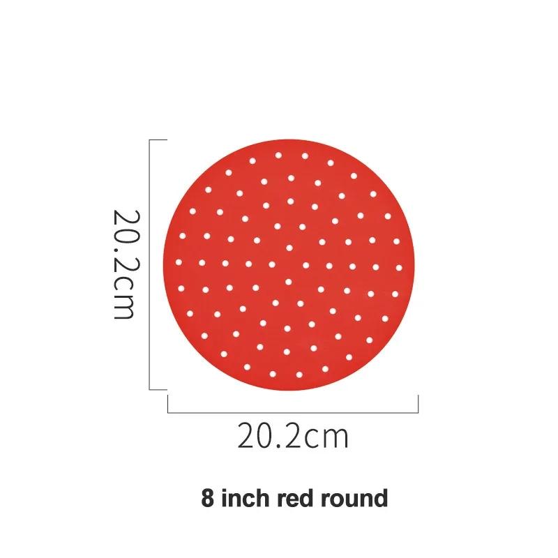 

Food Grade Silicone Air Fryer Liner Non-stick Baking Mat Reusable Steamer Pad Baking Inner Liner Cooking Mat Kitchen Accessories