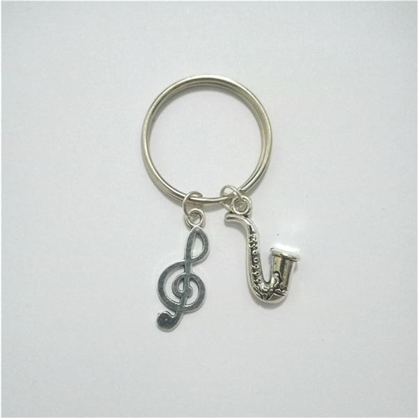 

Брелок для выпускного, подарок, брелок для музыкальных нот, брелок для саксофона, музыкальные украшения