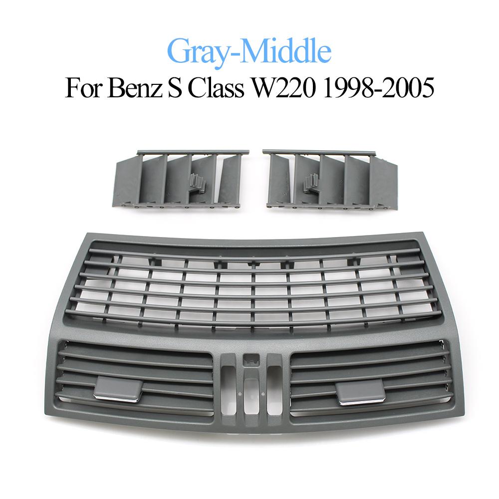 Car Front Dashboard Left Right Middle AC Vent Grille Outlet Panel Cover For Benz 1998-2005 S Class W220 2208300154 2208300254