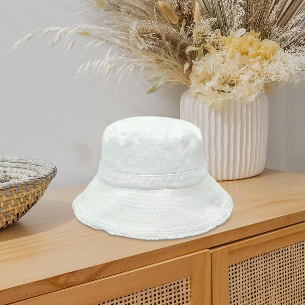 Sun Protection Women Bucket Hat Windproof Fisherman Cap Cotton Packable Sun Hat