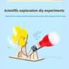 Wooden Handmade Assembled Wind Power Experimental Set Children Puzzle Toys For Kids Educational Physics