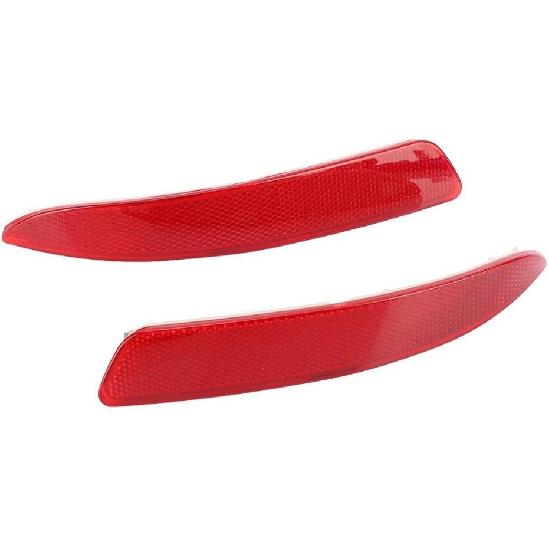 KIMISS Left & Right Rear Bumper Reflector, Car Red Bumper Reflector 63217158949 63217158950 Fit for E70 X5 2007-2013