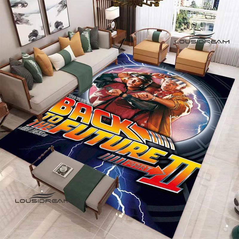 Movie Back To The Future printed carpet Living room bedroom non-slip carpets Yoga mat Outdoor carpet kawaii rug birthday gift