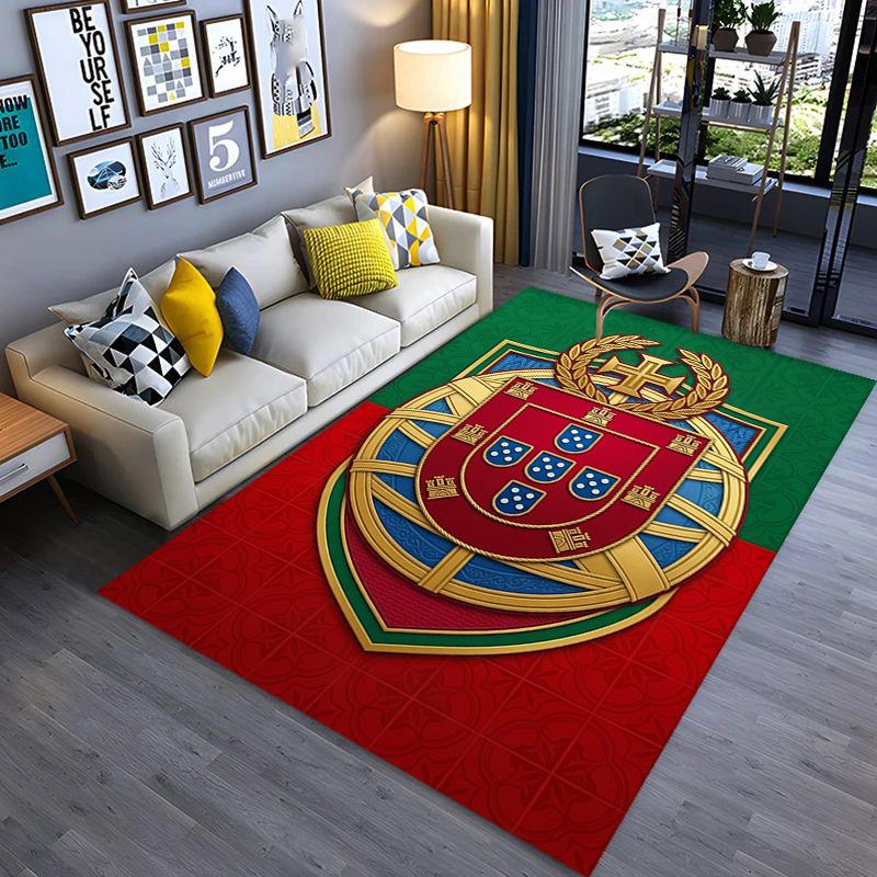 Portuguese Heritage Emblem carpet printing Living room and bedroom mats Doormat Dormitory decoration Christmas gifts