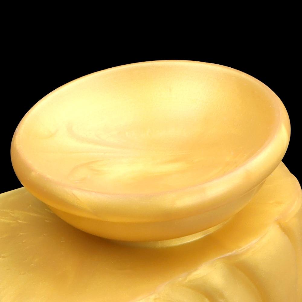 Golden Horse Dildo Silicone Soft Anal Plug Masturbator Strap on Penis Sex Toys Big Dick Realistic Cock Fisting Slave BDSM