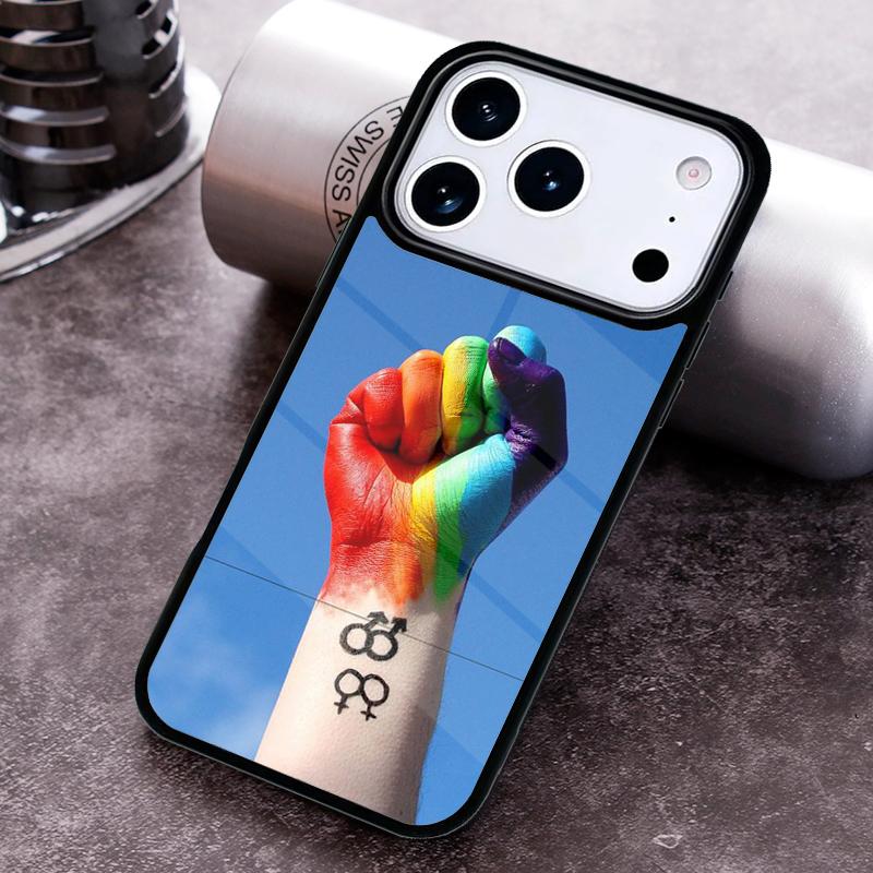 LOVE IS LOVE LGBT GAY PRIDE soft Phone Case for iPhone 17 16 15 Pro Max Air 14 13 12 11 Plus Shockproof Capa Cover