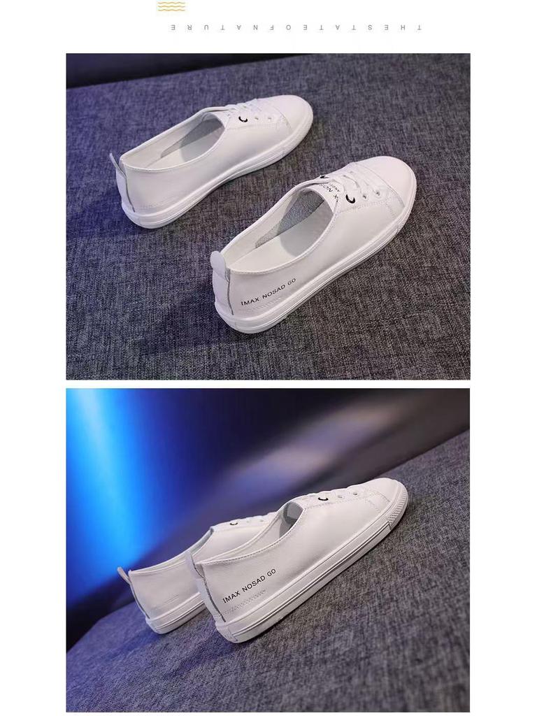 2025 Été Chaussures Plates Blanches Polyvalentes à Enfiler pour Femmes - Fines, Peu Profondes, Élégantes et Confortables.