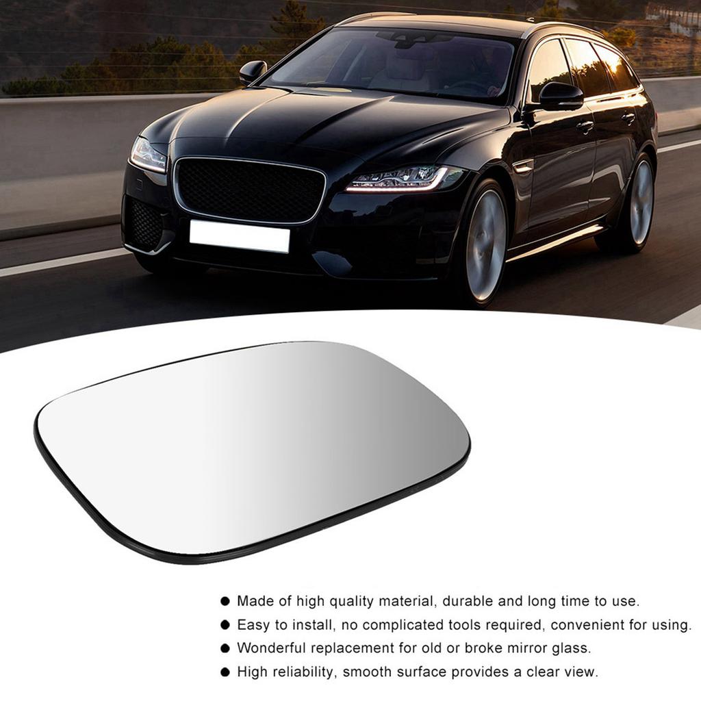Door Side Wing Mirror Glass Fits for XF XJ XK XE X Type Replacement Accessory(Right)