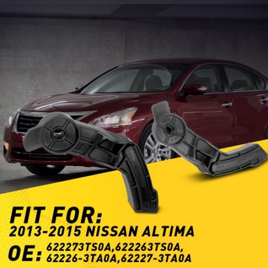 2PCS Front Bracket Holder Bumper Fits Altima Retainer for 2013-2015 Nissan