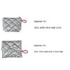 Silver Bow Pattern Coin Purse Women's Earphone Coins Keys Wallet Organizer Zipper Pouch Cosmetic Bag New