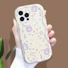 Cartoon Pattern Cream Texture Casing Wavy Edge Soft Silicone Cover Phone Case for IPhone Samsung Huawei Honor Xiaomi Redmi Infinix Tecno