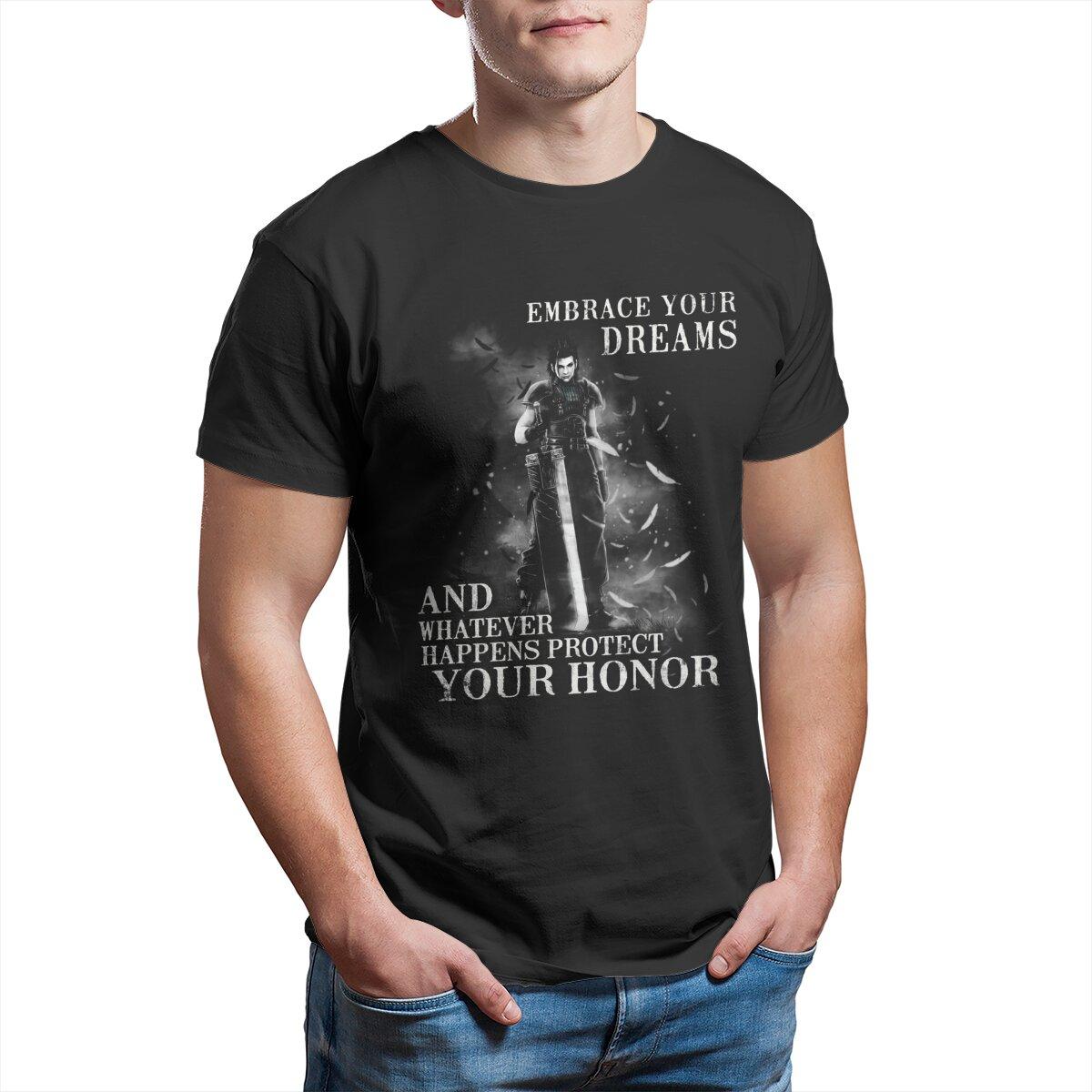 Zack Fair Buster Sword FF7 Unisex T-Shirt100% Cotton vintage Final Fantasy Cloud Vii video game printed t-shirt 100% Cotton S разноцветный