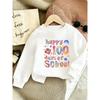Kids Sweatshirt,Cute Printed Pattern, Spring Lightweight Crew Neck Sweatshirt, Embellished with Rainbow and Book Elements for Comfortable Outdoor Wear