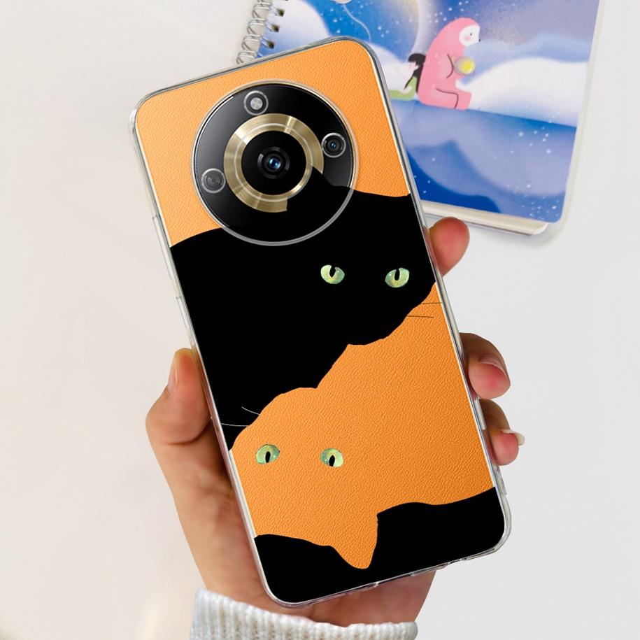 For Realme 11 Pro Plus Case RMX3740 RMX3741 Phone Cover Fashion Flower Butterfly Soft Silicone Funda For Realme 11 Pro 5G Bumper